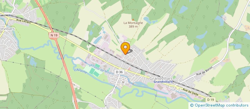 localisation de l'entreprise 949 407 001 à GRANDVILLARS