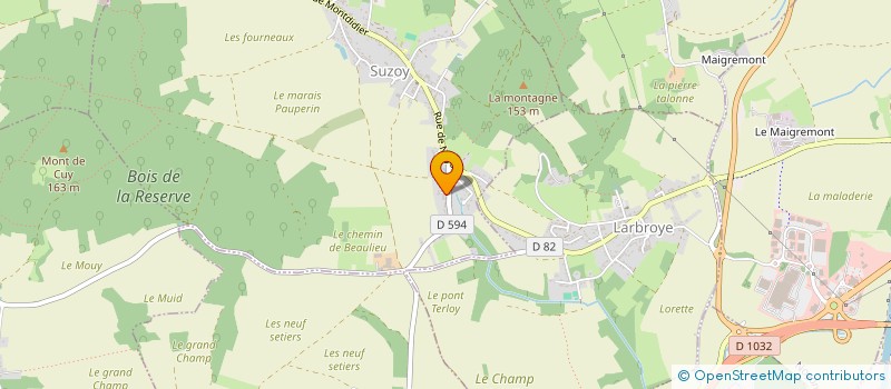 localisation de l'entreprise 949 527 832   SUZOY