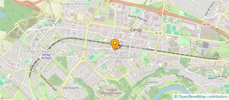 localisation de l'entreprise 949 593 073   CERGY