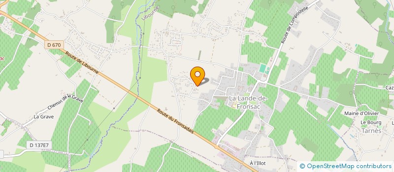 localisation de l'entreprise 949 786 586 à LA LANDE-DE-FRONSAC