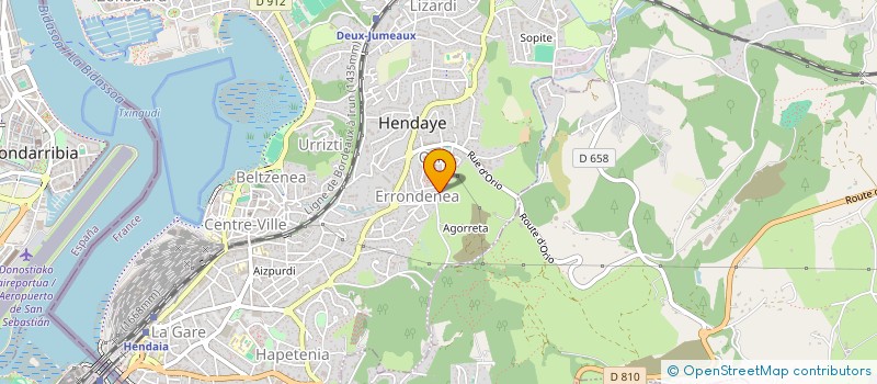 localisation de l'entreprise 949 989 222   HENDAYE