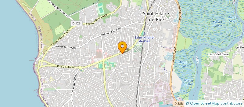 localisation de l'entreprise 95 AVENUE DE L ISLE DE RIEZ à SAINT-HILAIRE-DE-RIEZ