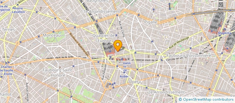 localisation de l'entreprise 95 B  PARIS