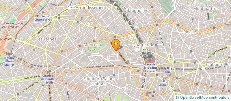 localisation de l'entreprise 95 BOULEVARD MALESHERBES  PARIS