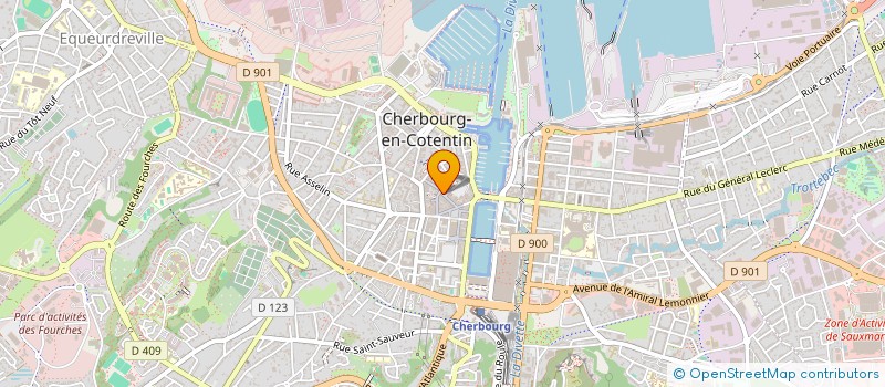 localisation de l'entreprise 95 RUE DU GENERAL DE GAULLE à CHERBOURG-EN-COTENTIN