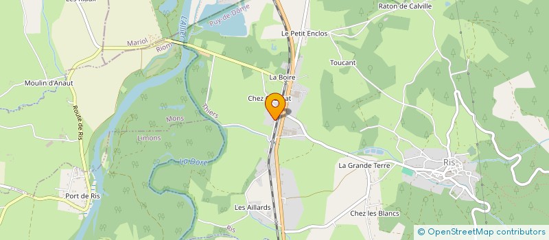 localisation de l'entreprise 950 756 122 à RIS