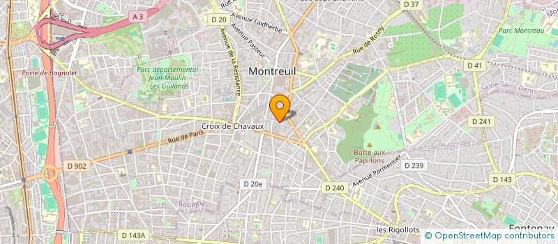 localisation de l'entreprise 950 864 215 à MONTREUIL