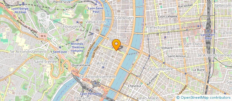 localisation de l'entreprise 950 RDCB  LYON