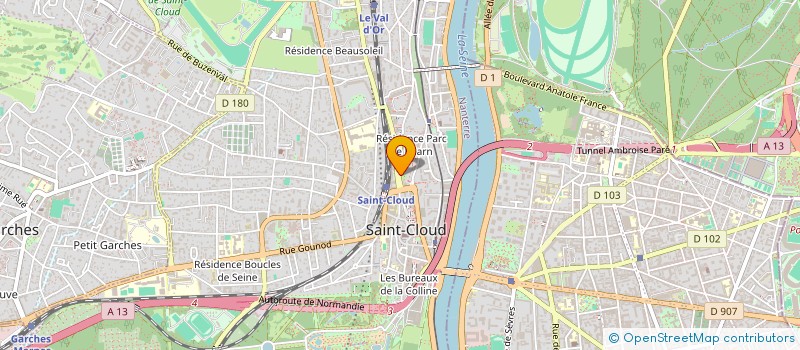 localisation de l'entreprise 951 025 857  à SAINT-CLOUD