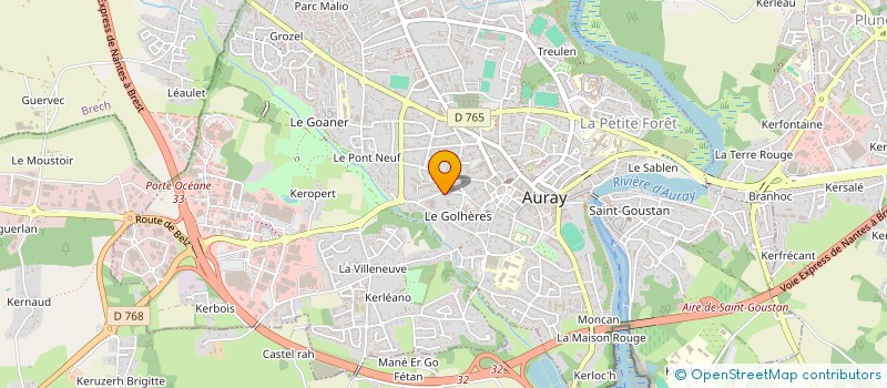localisation de l'entreprise 951 080 316   AURAY