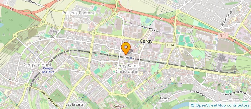 localisation de l'entreprise 951 201 334   CERGY