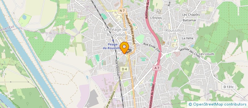 localisation de l'entreprise 951 222 454   LE PEAGE-DE-ROUSSILLON