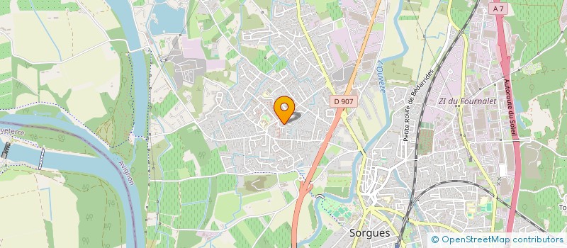 localisation de l'entreprise 951 320 555   SORGUES