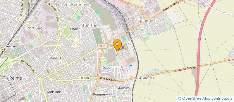 localisation de l'entreprise 951 360 544   REIMS