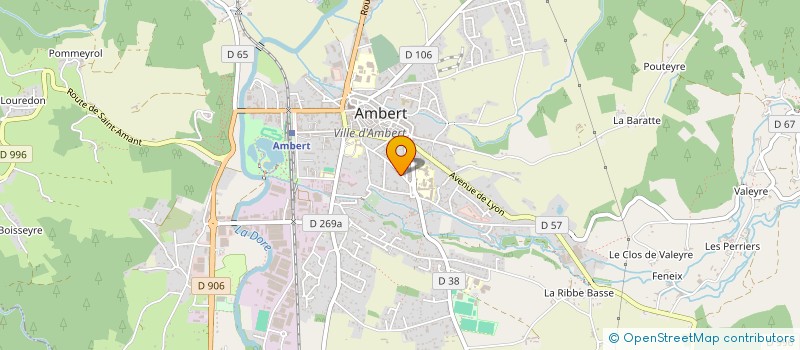 localisation de l'entreprise 951 392 521   AMBERT