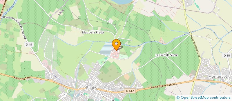 localisation de l'entreprise 951 456 631   BAGES