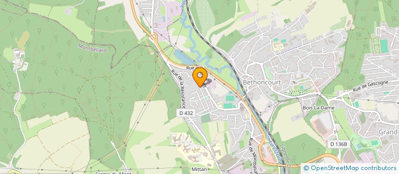 localisation de l'entreprise 951 612 431   BETHONCOURT