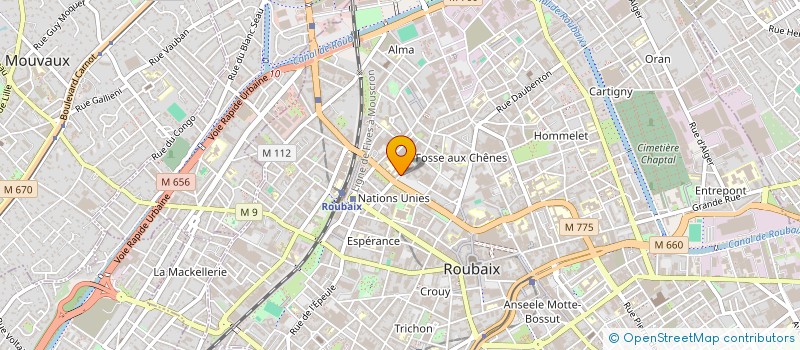 localisation de l'entreprise 951 620 608   ROUBAIX