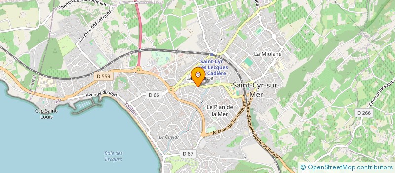 localisation de l'entreprise 951 716 125 à SAINT-CYR-SUR-MER