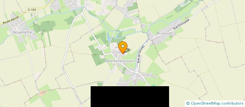 localisation de l'entreprise 951 941 863   MONTENESCOURT