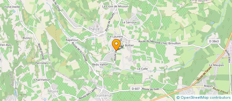 localisation de l'entreprise 952 036 515   THEIZE