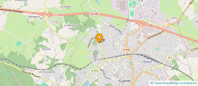 localisation de l'entreprise 952 040 293 à GUERET