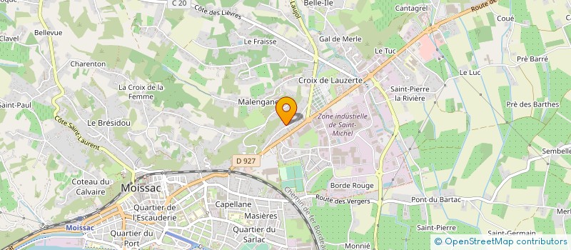 localisation de l'entreprise 952 133 437   BOUDOU