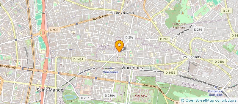 localisation de l'entreprise 952 201 432   VINCENNES