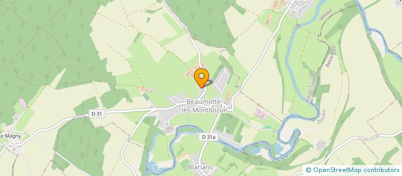 localisation de l'entreprise 952 205 599   BEAUMOTTE-AUBERTANS