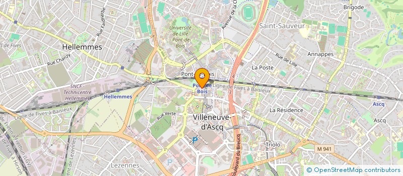localisation de l'entreprise 952 206 860  à VILLENEUVE-D'ASCQ