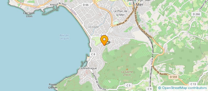 localisation de l'entreprise 952 311 801 à SAINT-CYR-SUR-MER