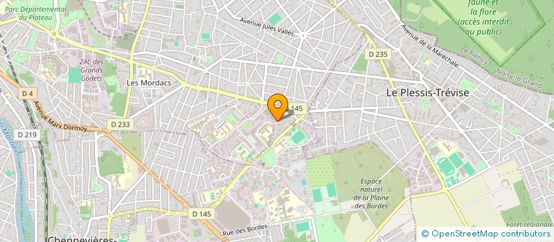 localisation de l'entreprise 952 405 009   CHENNEVIERES-SUR-MARNE