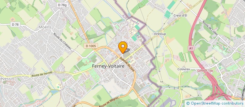 localisation de l'entreprise 952 568 772 à FERNEY-VOLTAIRE