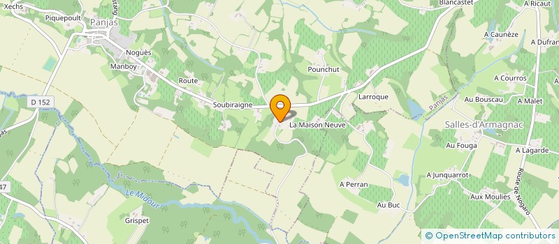 localisation de l'entreprise 952 583 383   PANJAS