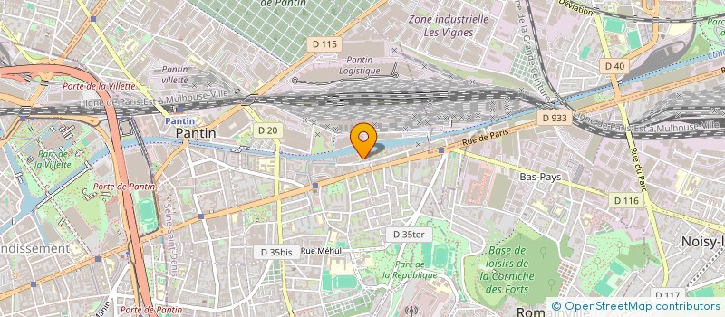 localisation de l'entreprise 952 624 500   PANTIN