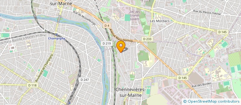 localisation de l'entreprise 952 700 003 à CHENNEVIERES-SUR-MARNE