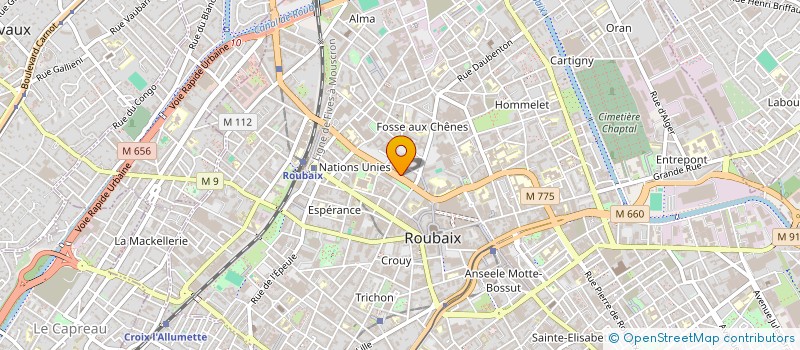 localisation de l'entreprise 952 845 865   ROUBAIX