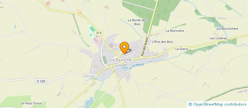 localisation de l'entreprise 952 848 901 à LA BAZOCHE-GOUET