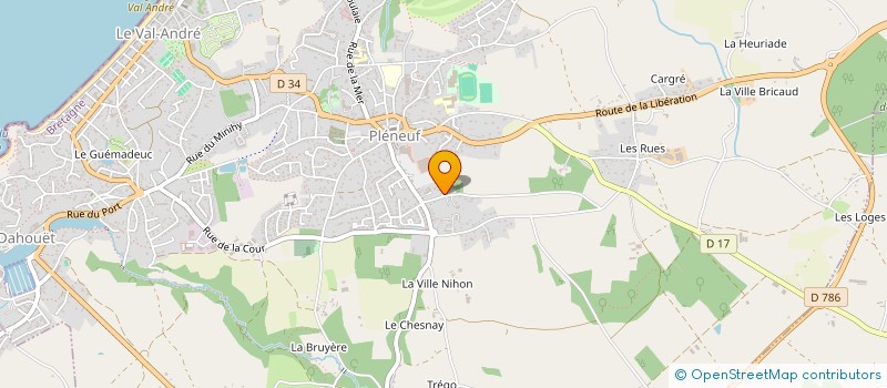 localisation de l'entreprise 952 889 707   PLENEUF-VAL-ANDRE