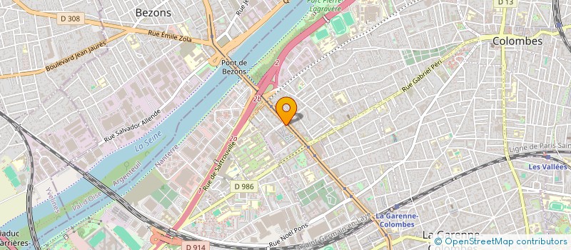 localisation de l'entreprise 952 963 239 à COLOMBES