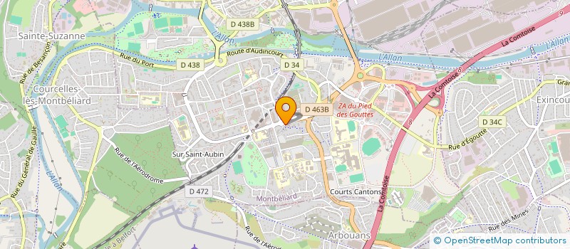 localisation de l'entreprise 952 993 590   MONTBELIARD