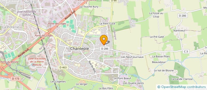 localisation de l'entreprise 953 076 551   CHANTEPIE