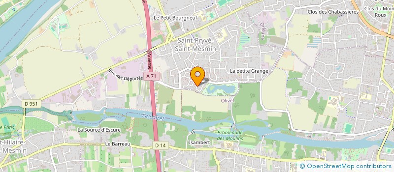 localisation de l'entreprise 953 125 689   SAINT-PRYVE-SAINT-MESMIN