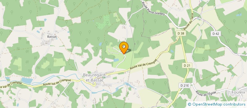 localisation de l'entreprise 953 154 705   BEAUREGARD ET BASSAC