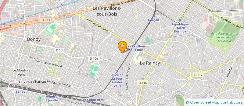 localisation de l'entreprise 953 192 499   LES PAVILLONS-SOUS-BOIS