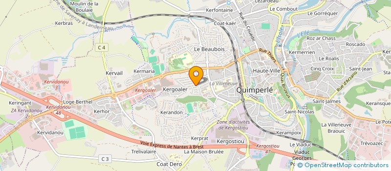 localisation de l'entreprise 953 274 859 à QUIMPERLE
