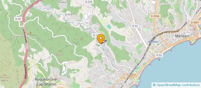 localisation de l'entreprise 953 450 285 à ROQUEBRUNE-CAP-MARTIN