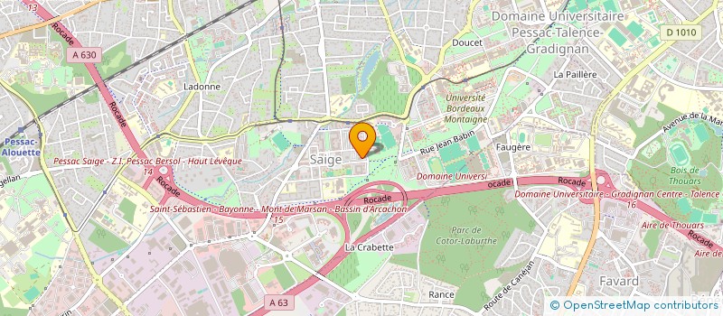 localisation de l'entreprise 953 485 117  à PESSAC