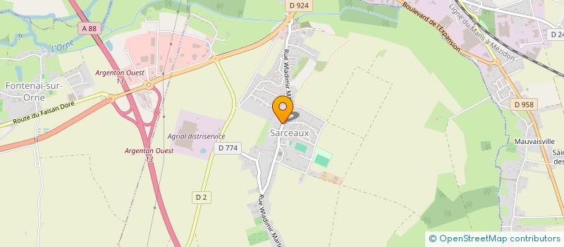 localisation de l'entreprise 953 541 976 à SARCEAUX