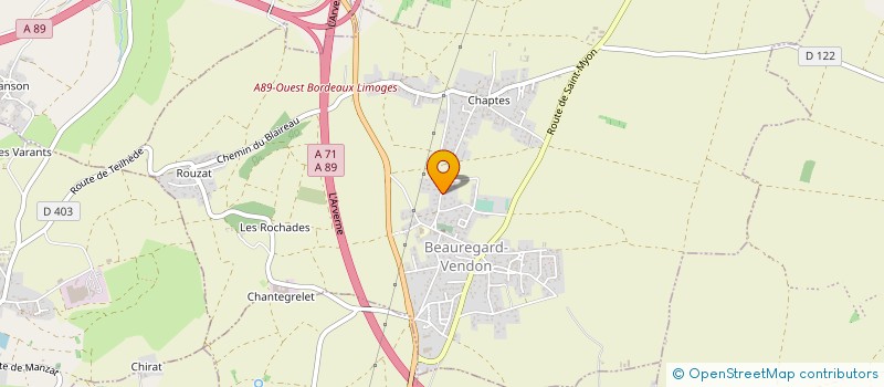 localisation de l'entreprise 953 612 983   BEAUREGARD-VENDON